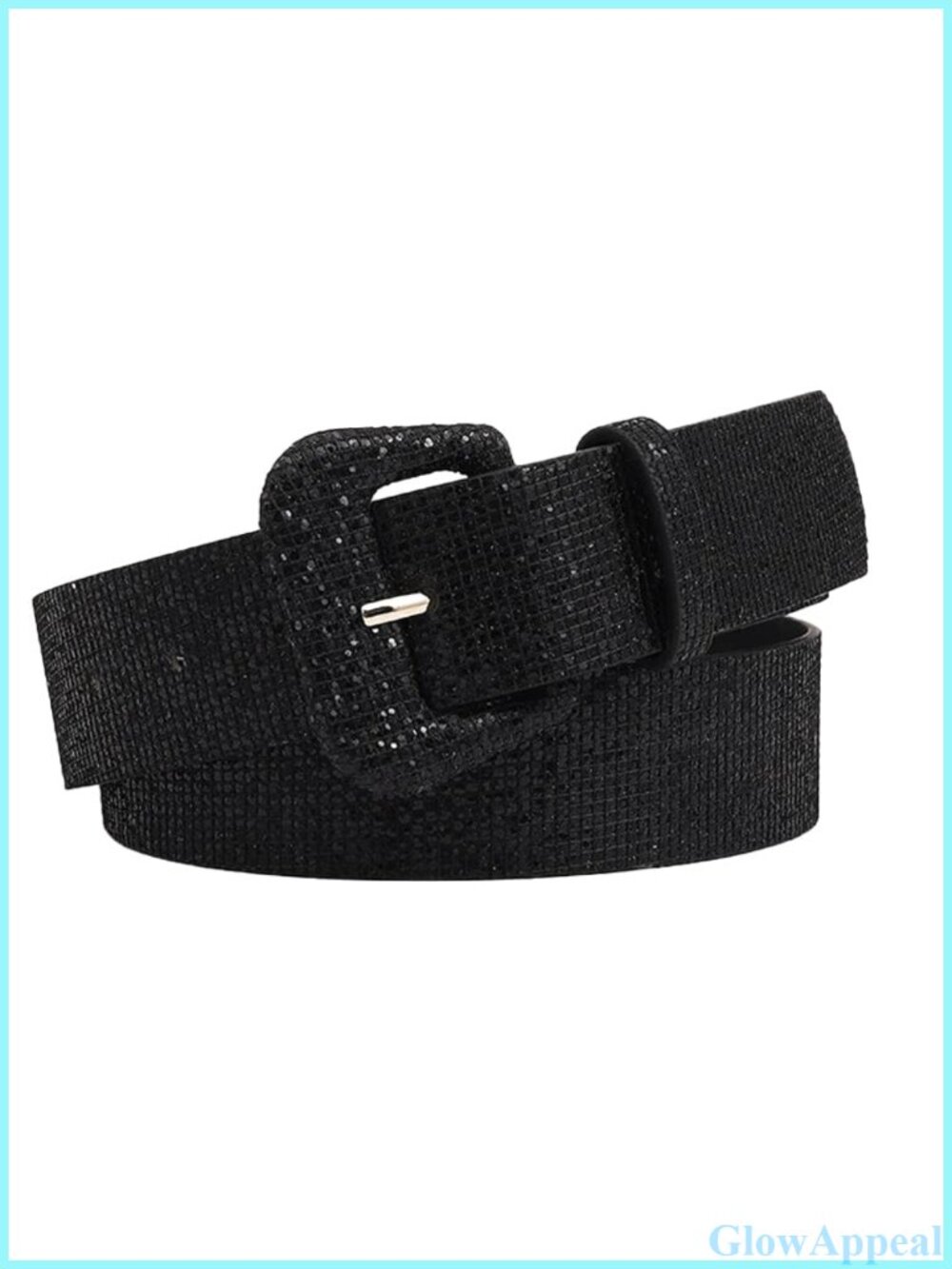 Rhinestone Crystal Wide Waist Belt Sparkly Stretch Party Accessory
